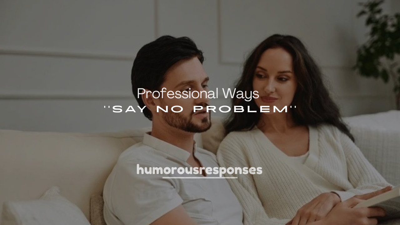 250+ Professional Ways to Say No Problem