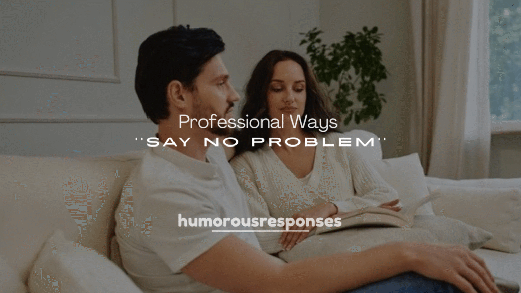 Professional Ways to Say No Problem
